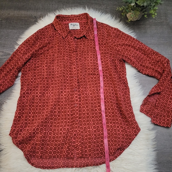 Anthropologie Holding Horses Sammie Printed Buttondown Size XS - Picture 6 of 11